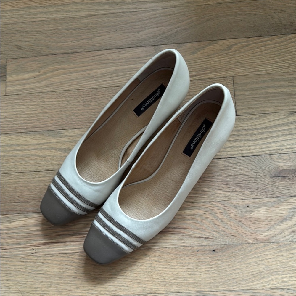 Auditions Cream and Tan Heels